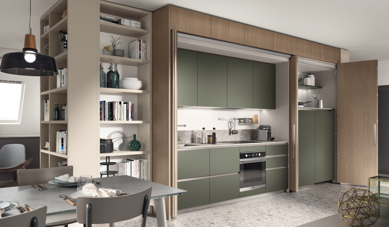 Cucina lineare Boxi Scavolini