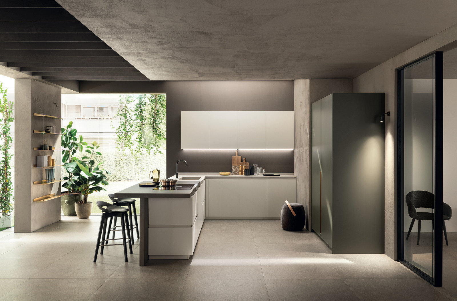 Cucina con penisola Delinea Scavolini
