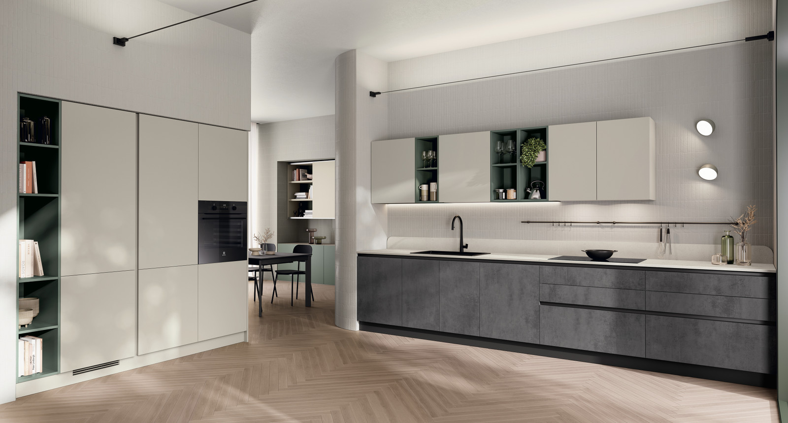 Cucina lineare Regola Scavolini