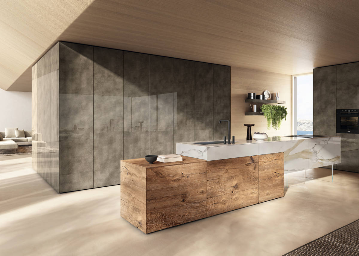 Grande dispensa in vetro per cucina 36e8 Lago